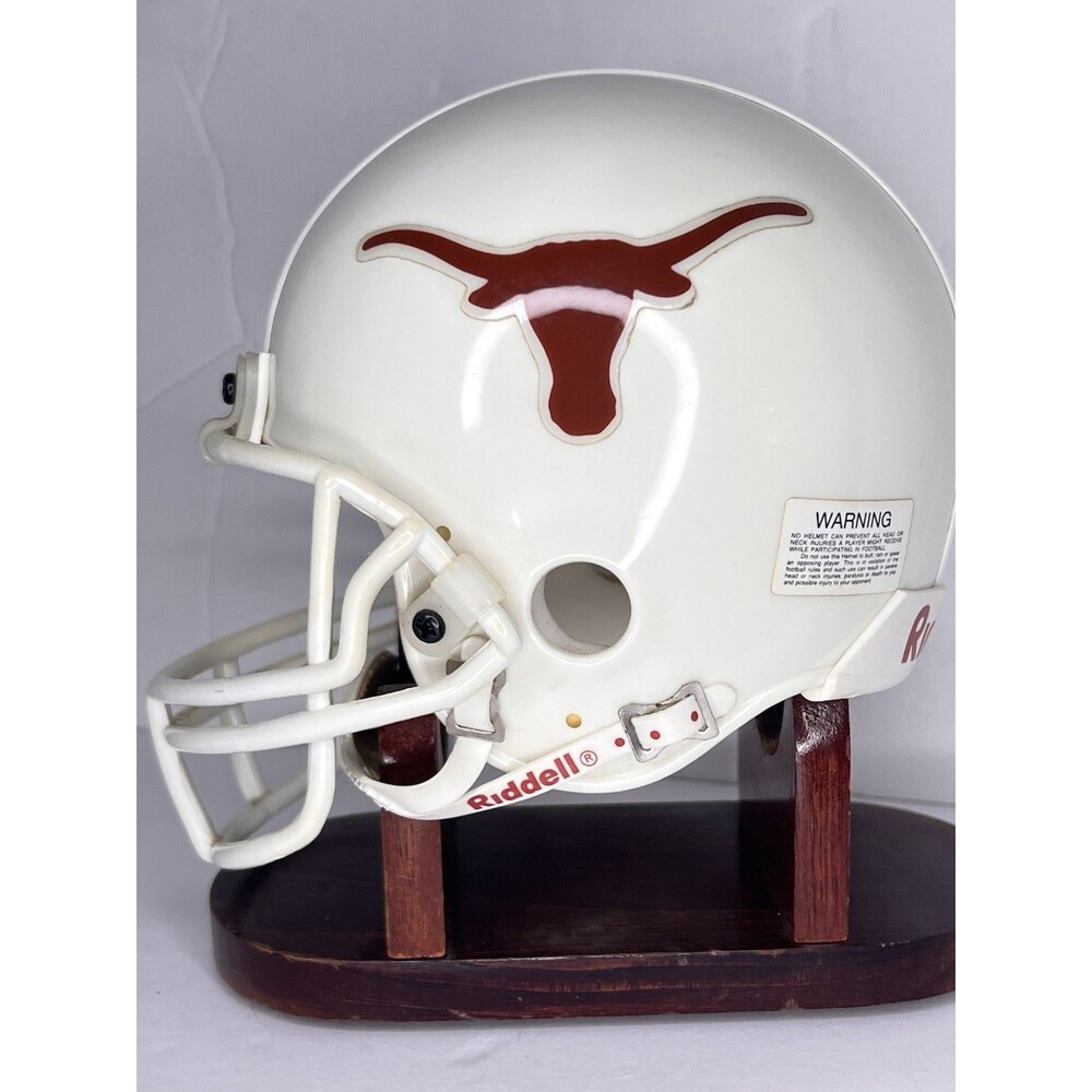 Vintage Riddell Texas Longhorns Mini Helmet – Throwback White “Longhorn”